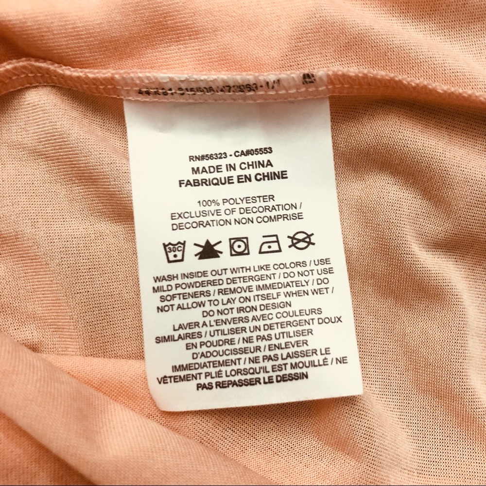 Nike Women’s Dri-Fit Training Workout Rose/Peach Tee Size S Short Sleeve Tee - Picture 7 of 7